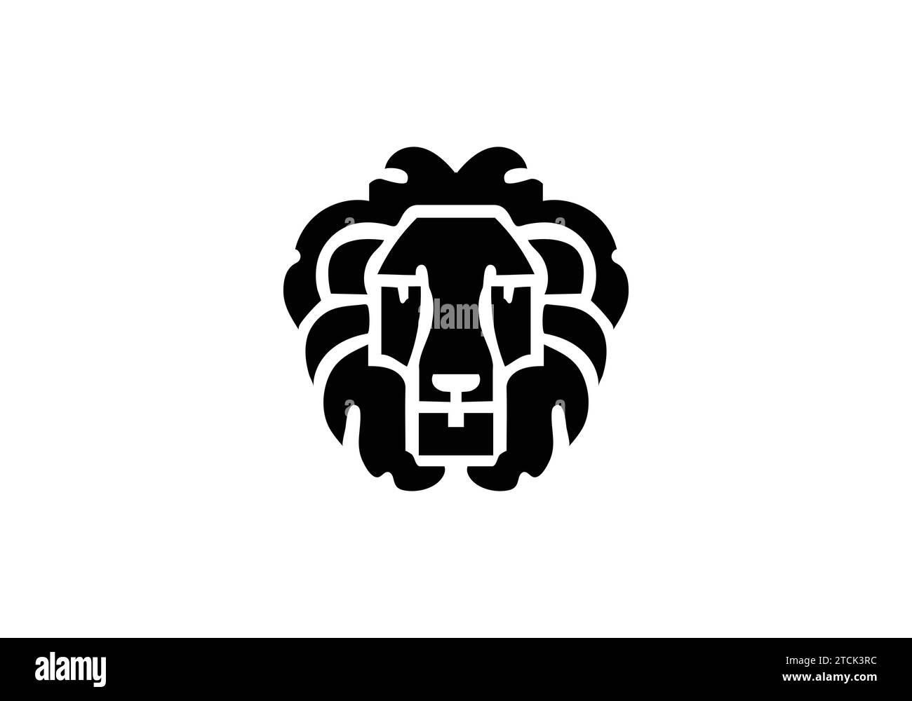 lion minimal stylish icon illustration design Stock Vector