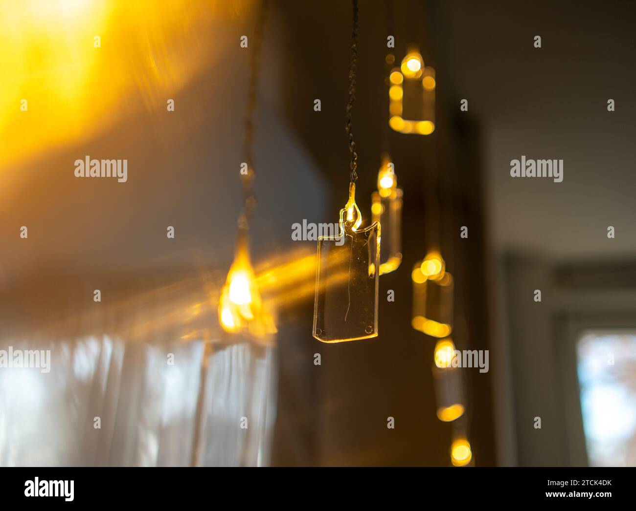 Close up electric garland lights hi-res stock photography and images ...