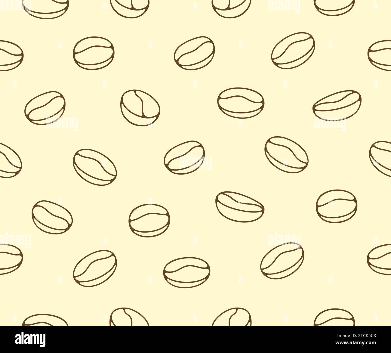 Coffee beans, plant and nature, seamless vector background and pattern. Food, hot drink, beverage, cafes, coffee house and coffee shop, vector design Stock Vector