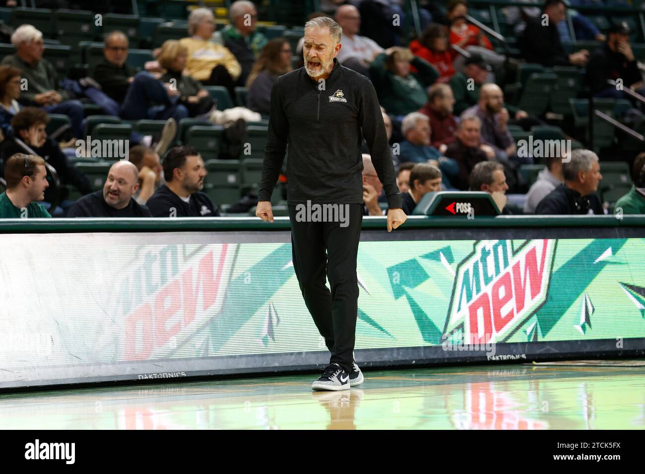 Dayton, USA. 12th Dec, 2023. Wright State Raiders Head Coach Scott Nagy