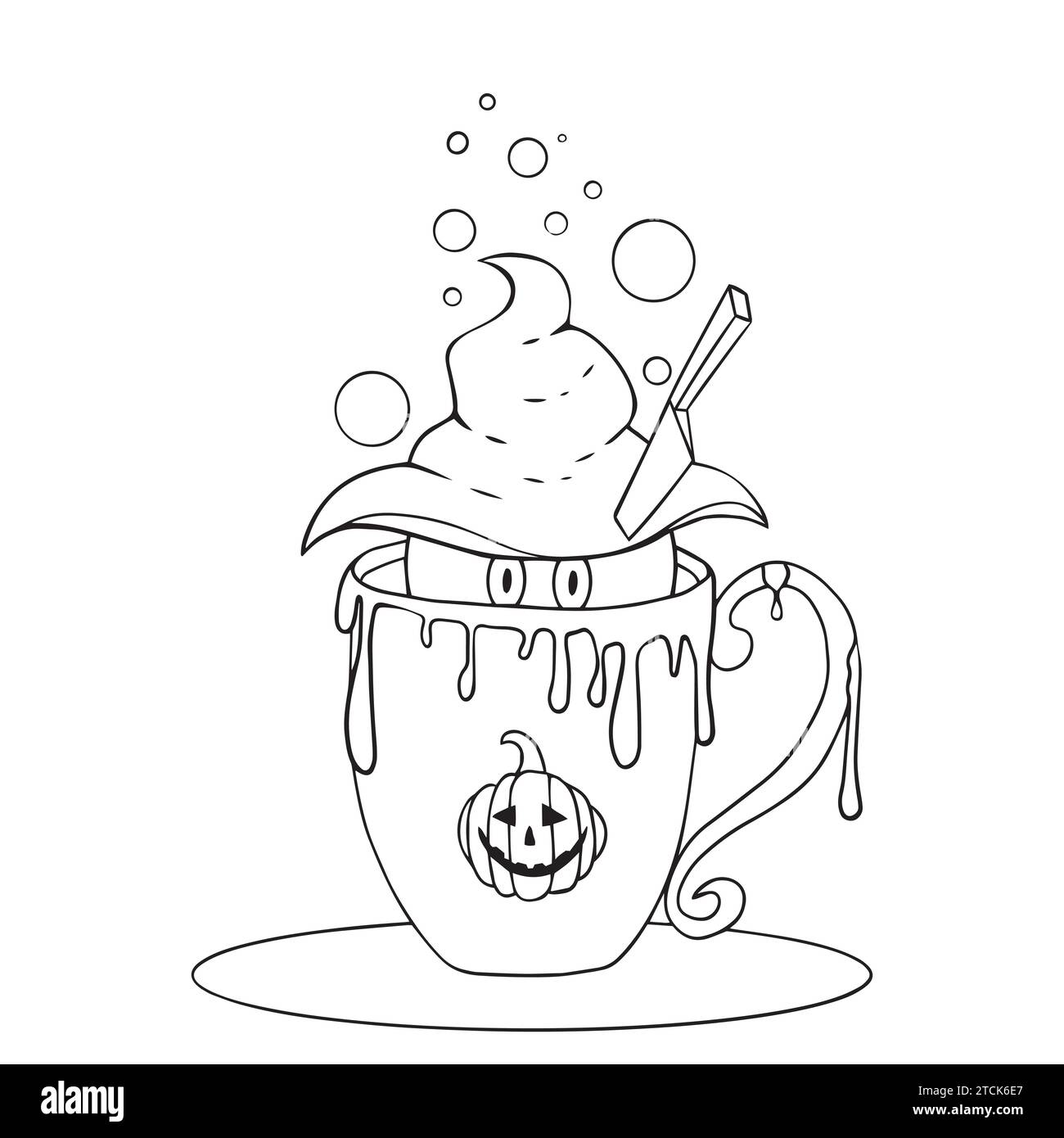 Halloween Mug With Cast And Smudges Stock Vector Image Art Alamy halloween-mug-with-cast-and-smudges-stock-vector-image-art-alamy