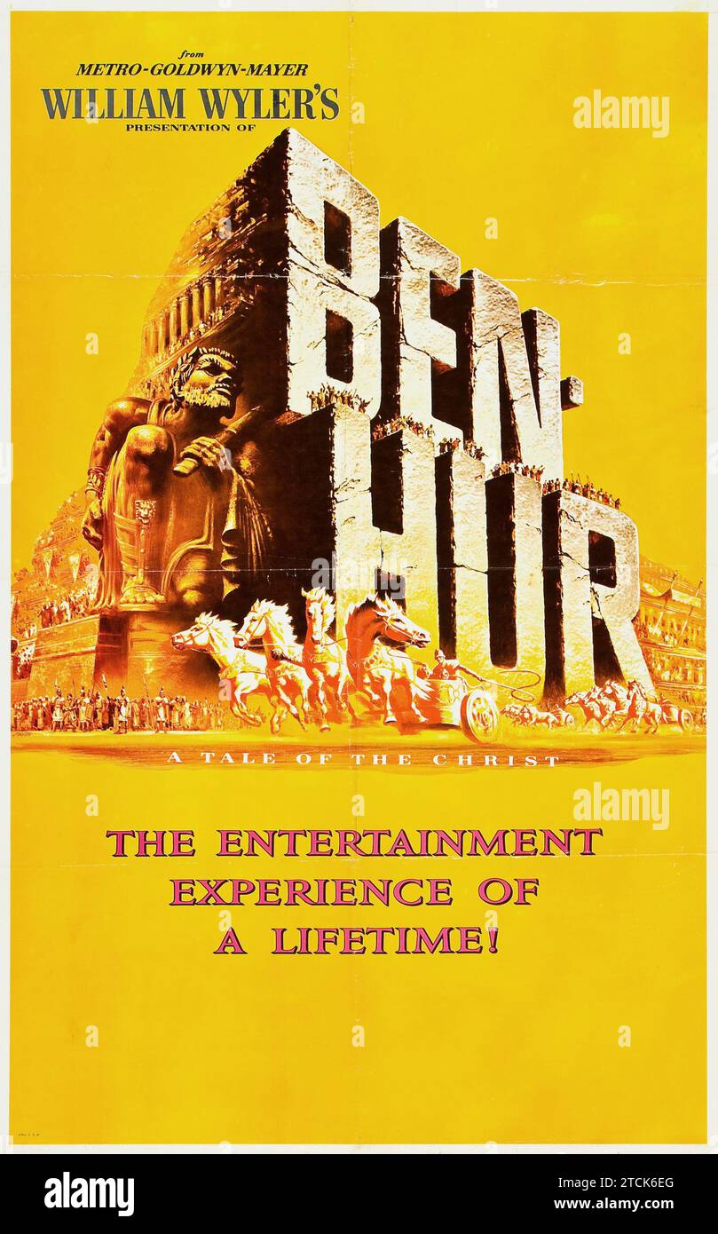 Ben hur film poster 1959 hi-res stock photography and images - Alamy