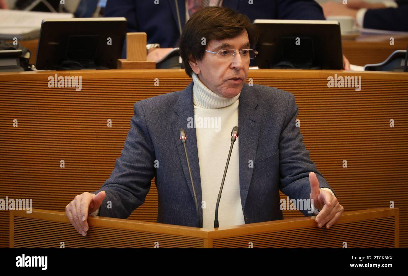 Namur, Belgium. 13th Dec, 2023. Walloon Minister President Elio Di Rupo pictured during a plenary session of the Walloon Parliament in Namur, Wednesday 13 September 2023. BELGA PHOTO VIRGINIE LEFOUR Credit: Belga News Agency/Alamy Live News Stock Photo