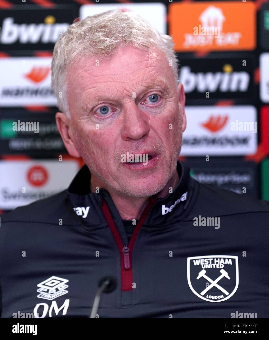 West Ham United manager David Moyes during a press conference at Rush