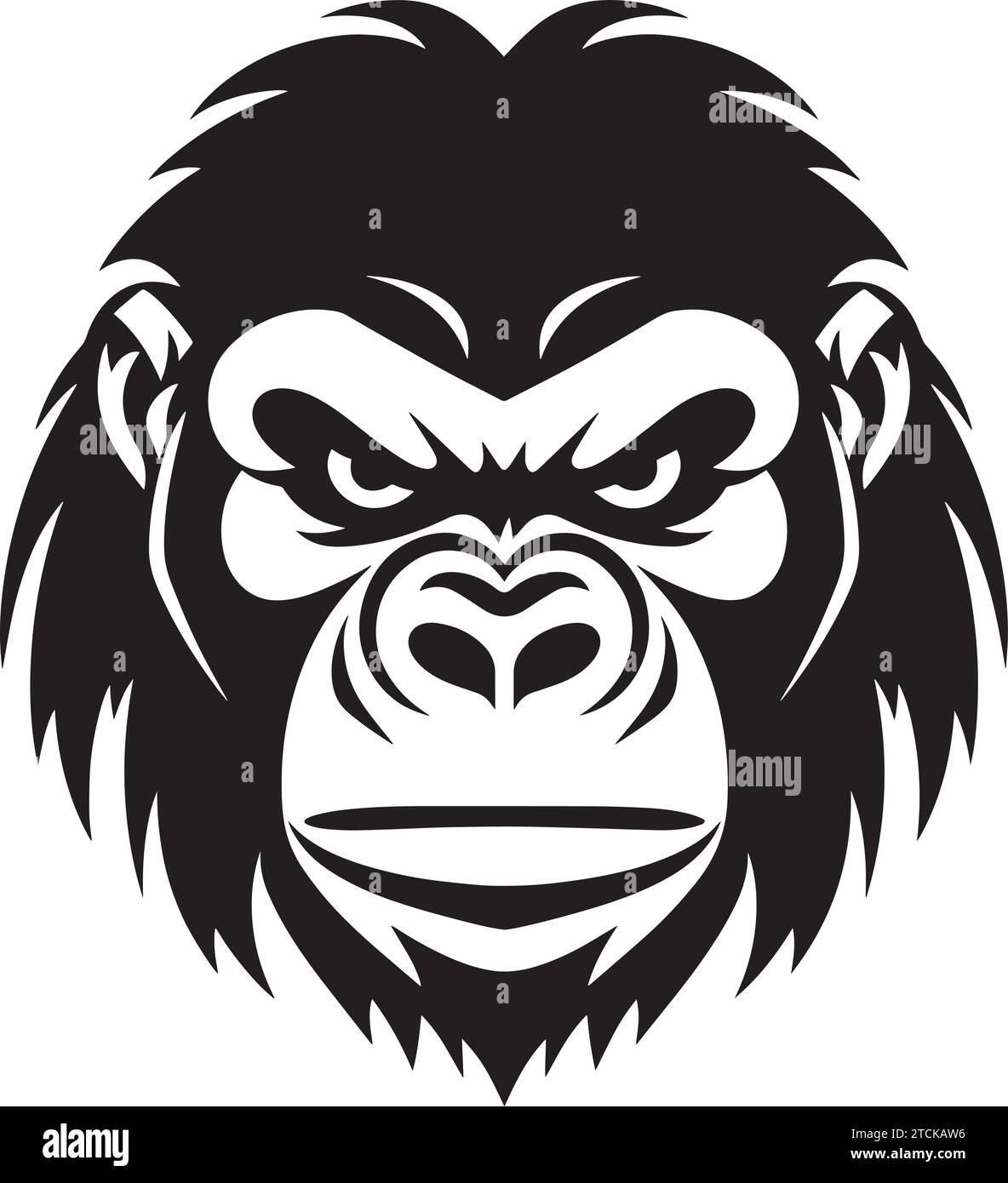 Imposing gorilla Stock Vector Images - Alamy