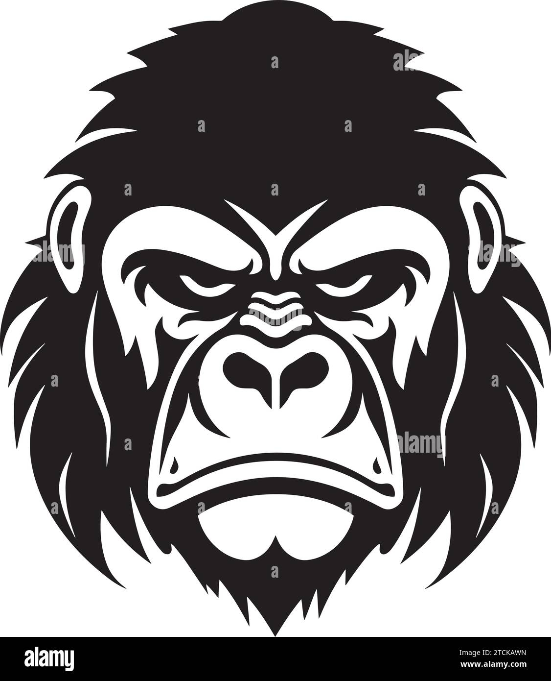 Imposing gorilla Stock Vector Images - Alamy
