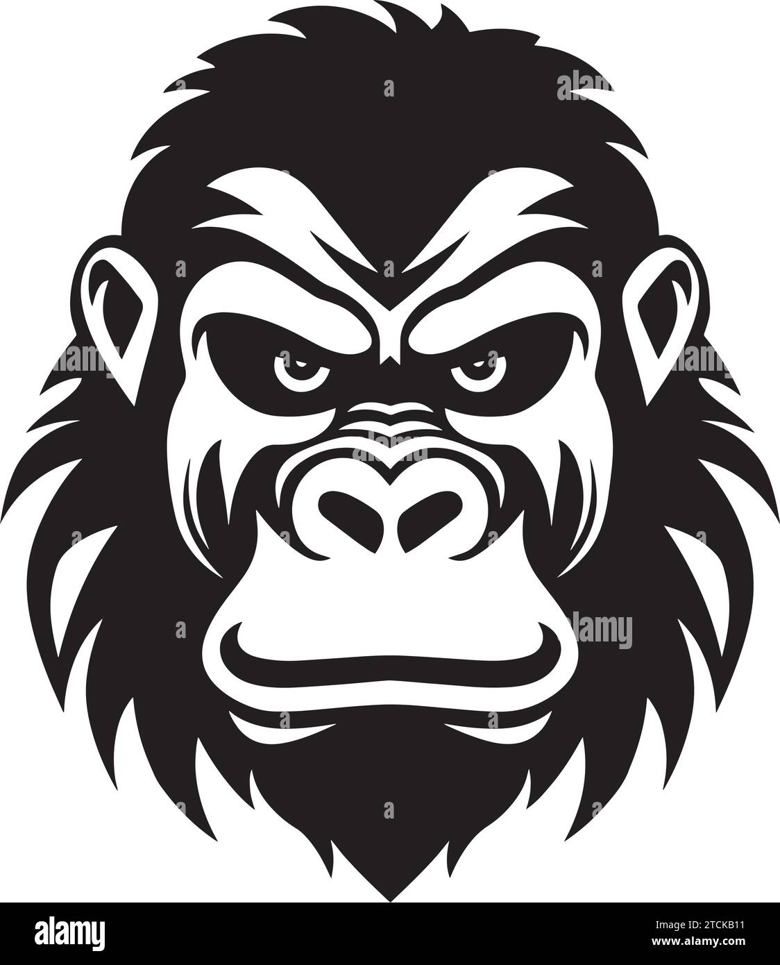 Imposing gorilla Stock Vector Images - Alamy