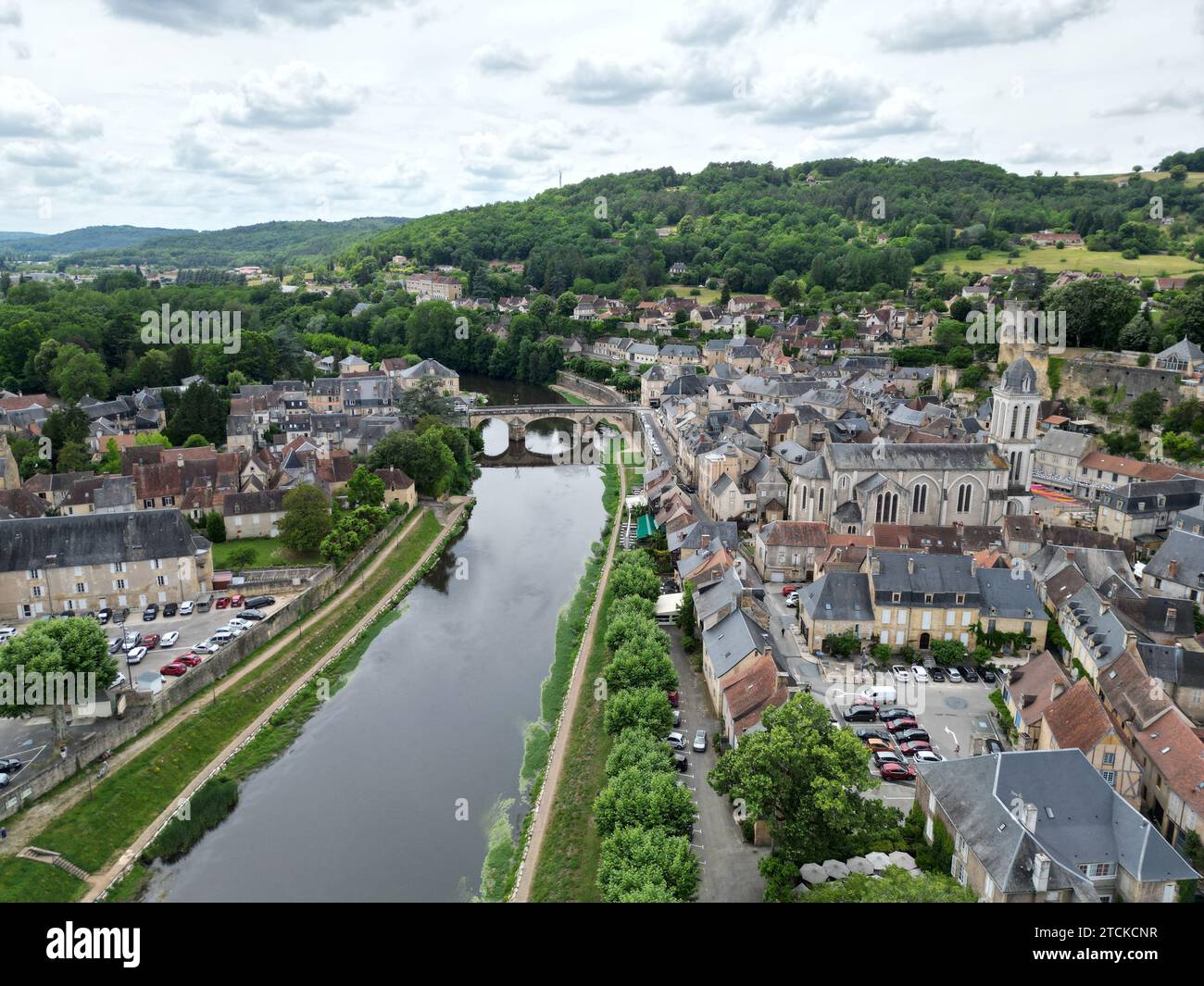 La Roque St. Christophe France  drone , aerial , view from air Stock Photo