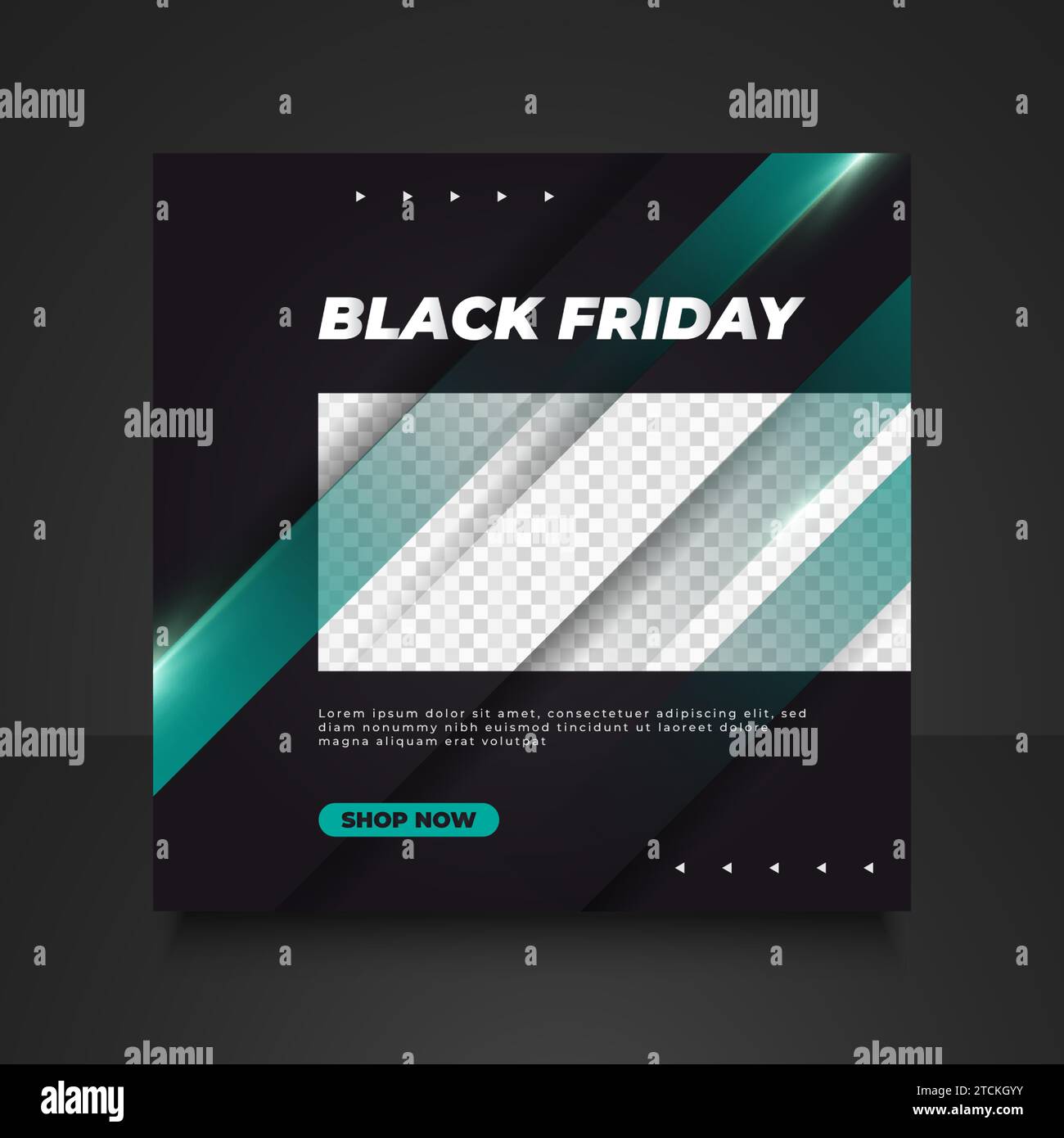Black Friday sale banner with gradient in futuristic concept Stock Vector