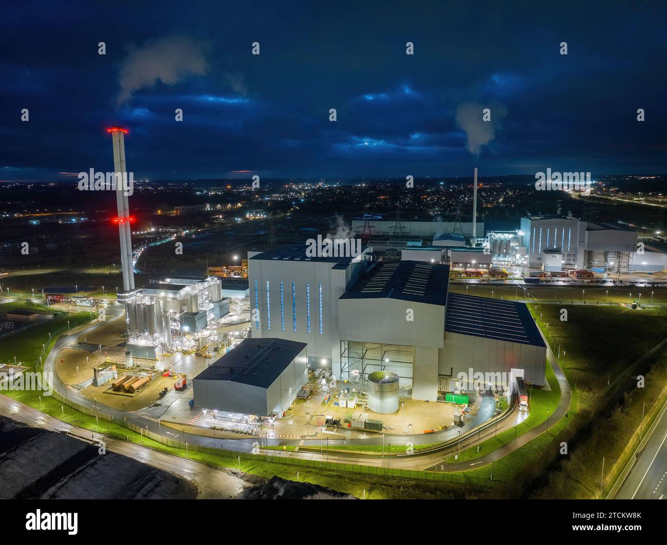 Ferrybridge, Yorkshire, England.Gas and multi fuel power station