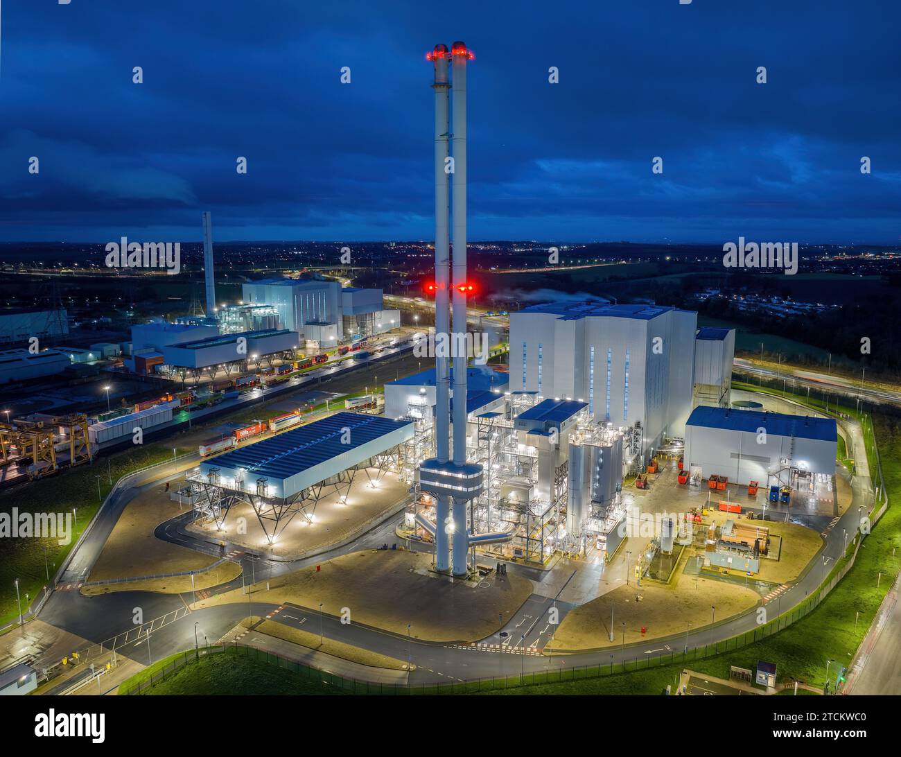 Ferrybridge, Yorkshire, England.Gas and multi fuel power station