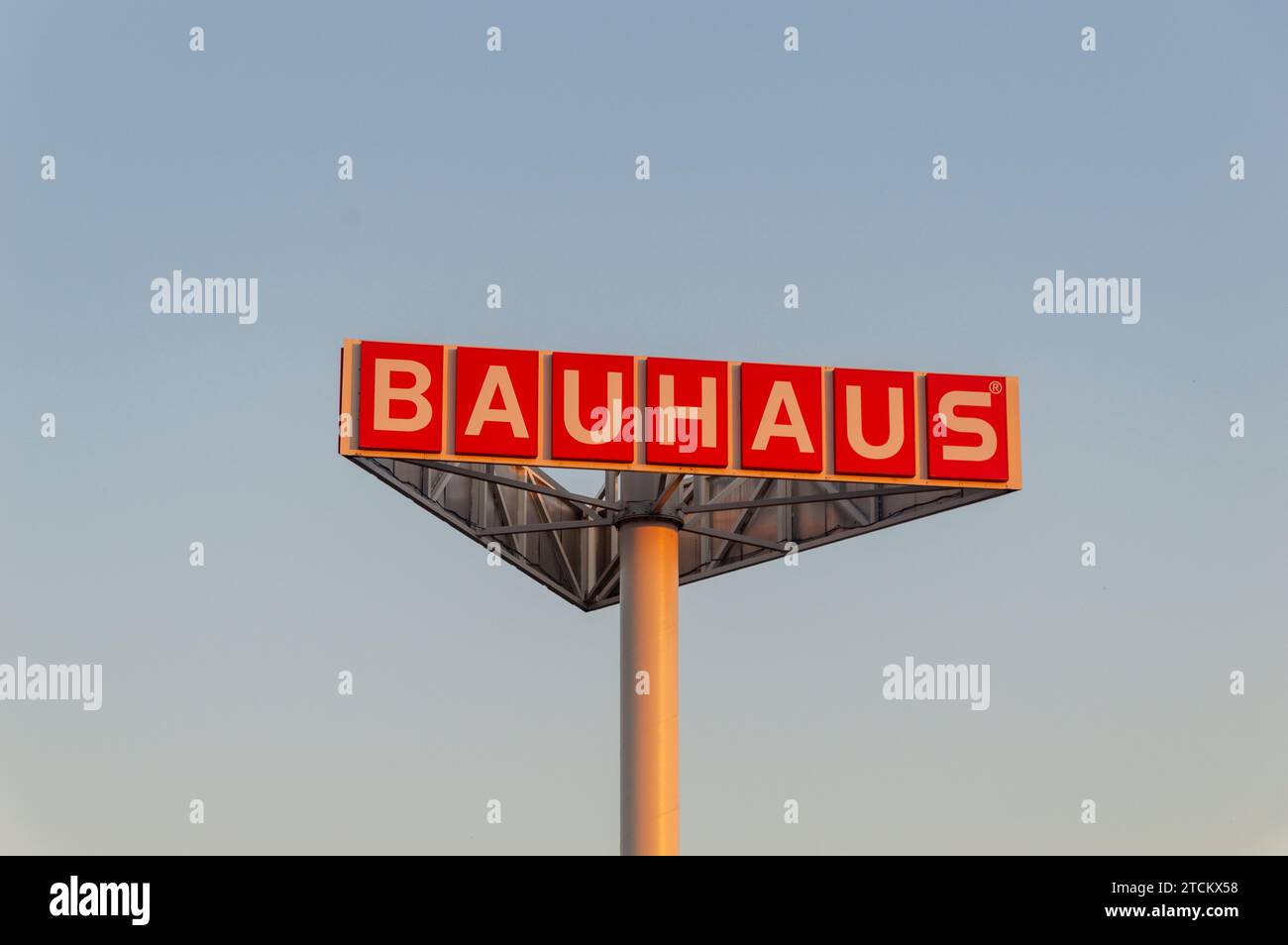 Hanau, Germany June 26, 2023 Logo of Bauhaus shop Stock Photo Alamy
