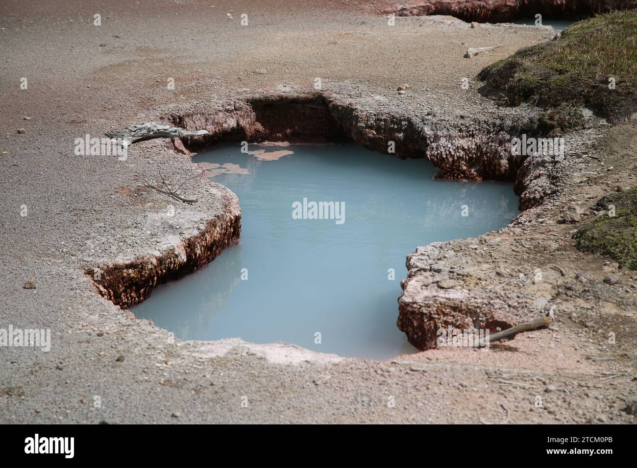 Hot pool in Yellowstone National Park Stock Photo