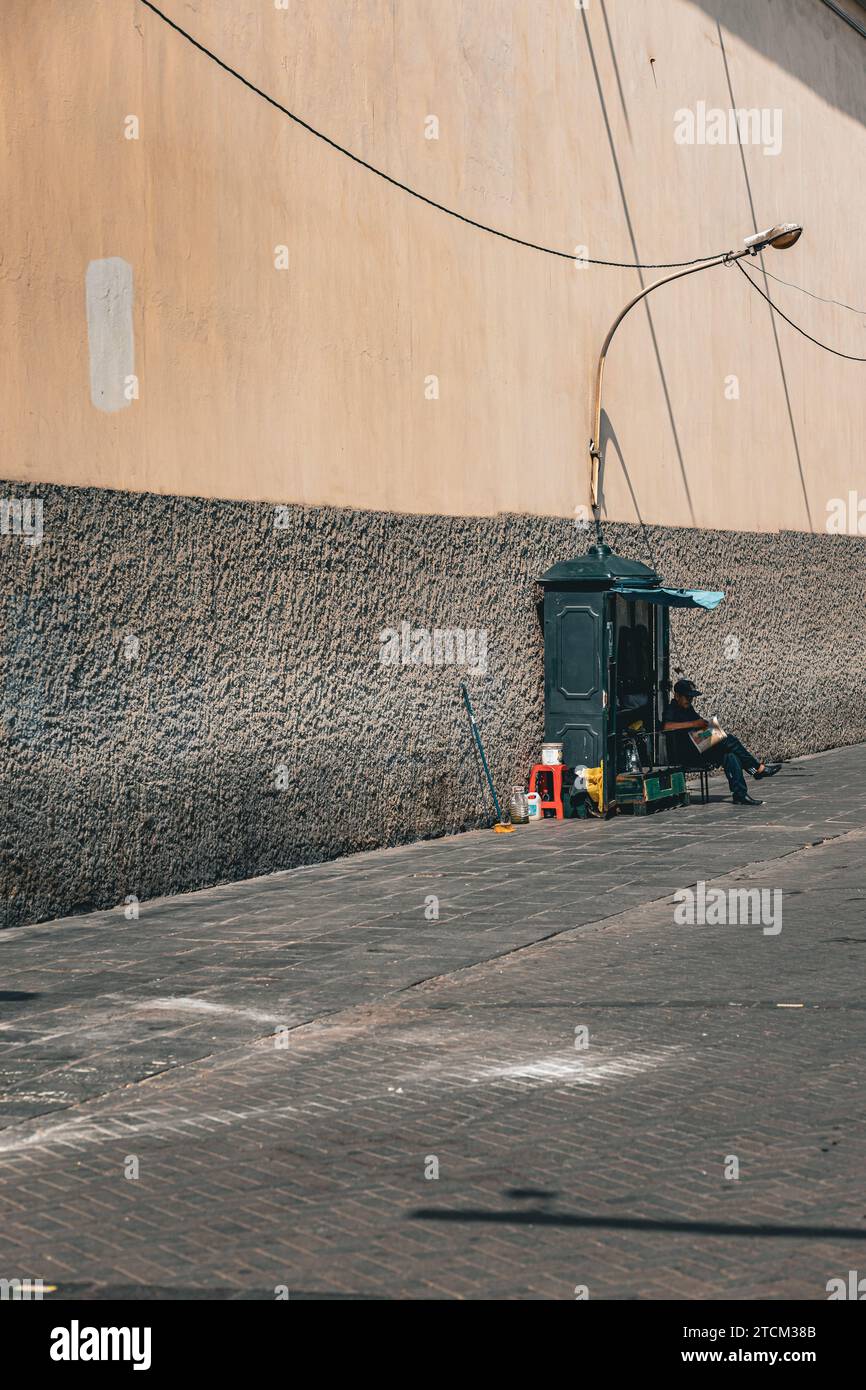 Historical city center, Lima, Peru, street cart, 2023 Stock Photo