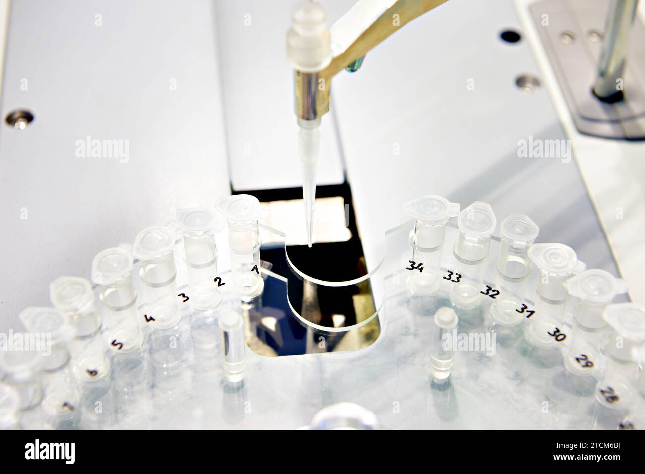Atomic absorption spectrometer with electrothermal atomization in lab Stock Photo