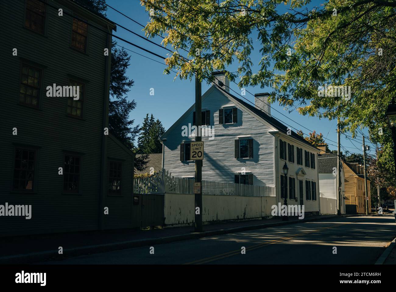 Portsmouth, usa - may 2th 2023 Virginia Historic Homes along Court Street Stock Photo