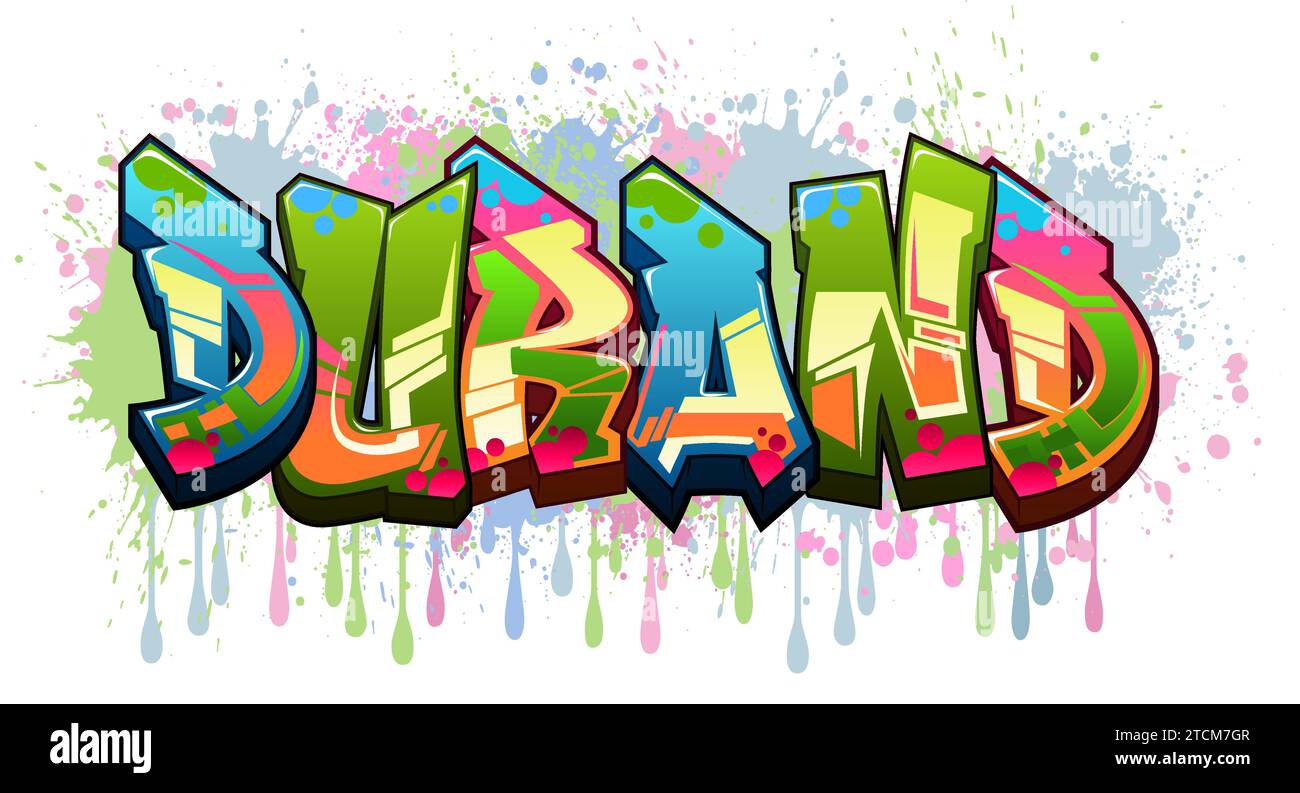 Durand - Graffiti Styled Urban Street Stock Vector Image & Art - Alamy