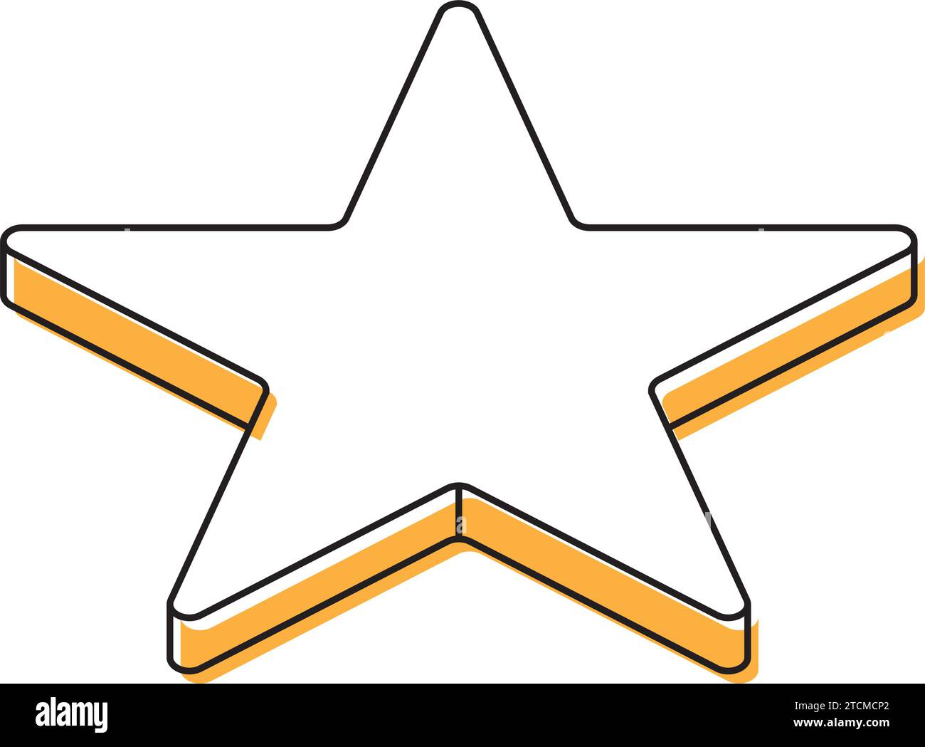 2d isometric star shape icon Vector Stock Vector Image & Art - Alamy