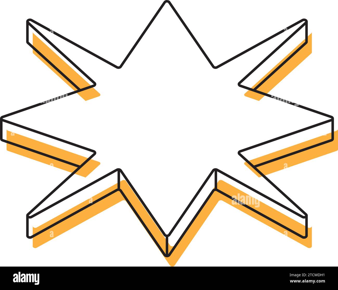 2d isometric star shape icon Vector Stock Vector Image & Art - Alamy