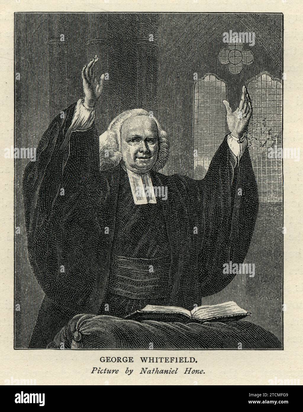 George Whitefield also known as George Whitfield, was an Anglican cleric and evangelist who was one of the founders of Methodism and the evangelical m Stock Photo