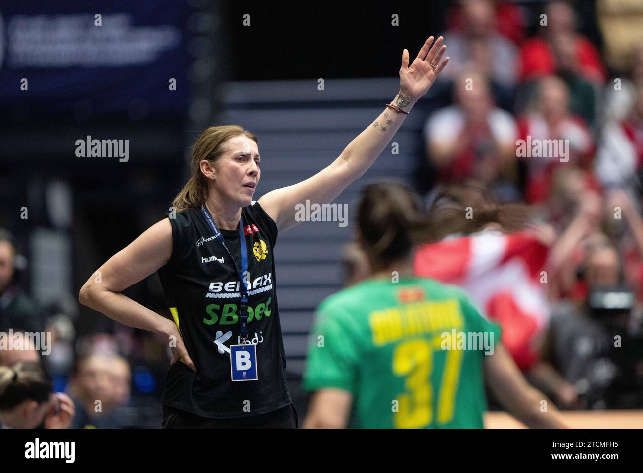 Herning, Denmark. 13th Dec, 2023. Head coach Bojana Popovic of