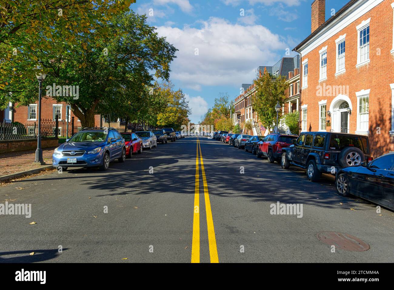 Street in Old Fredericksburg, Virginia Stock Photo Alamy