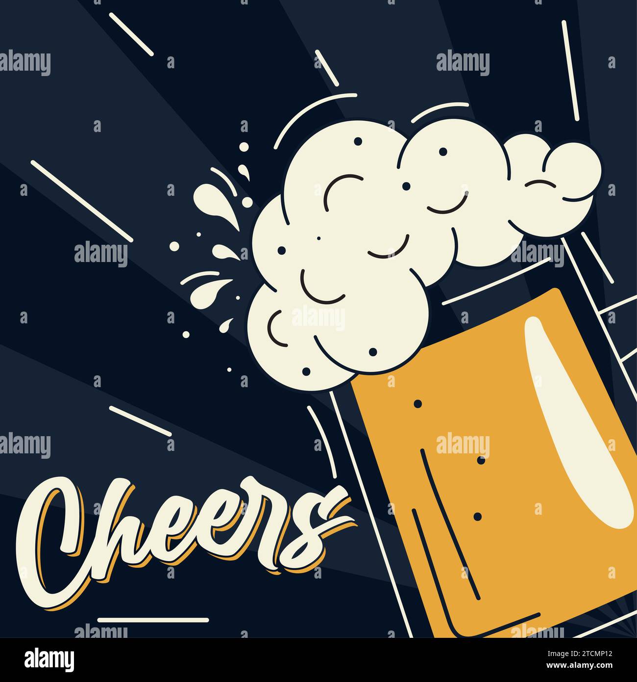 Vintage beer poster Vector Stock Vector Image & Art Alamy