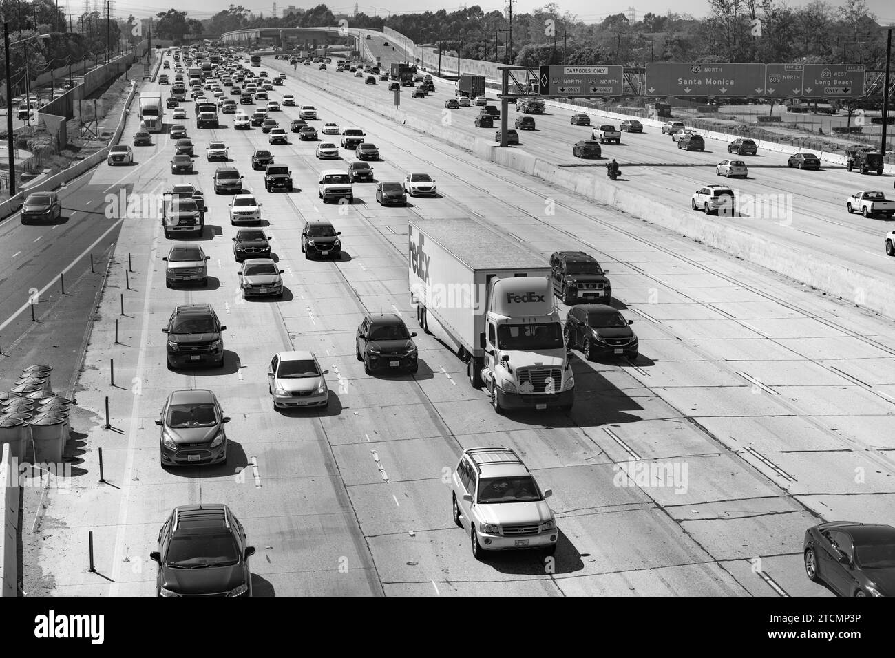 Highway 405 Black and White Stock Photos & Images - Alamy