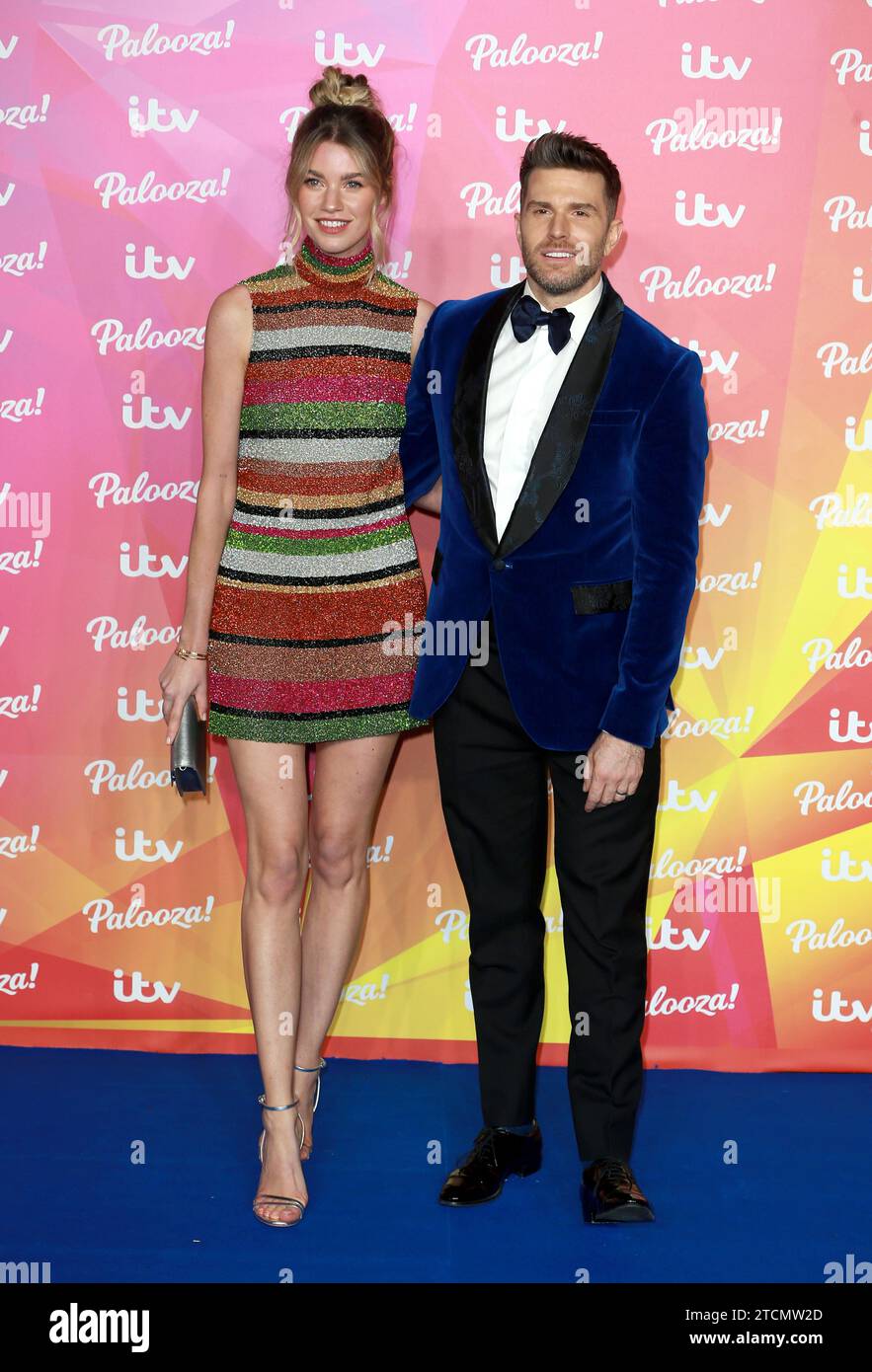 Joel Dommett and Hannah Cooper attend the ITV Palooza! 2021 at The