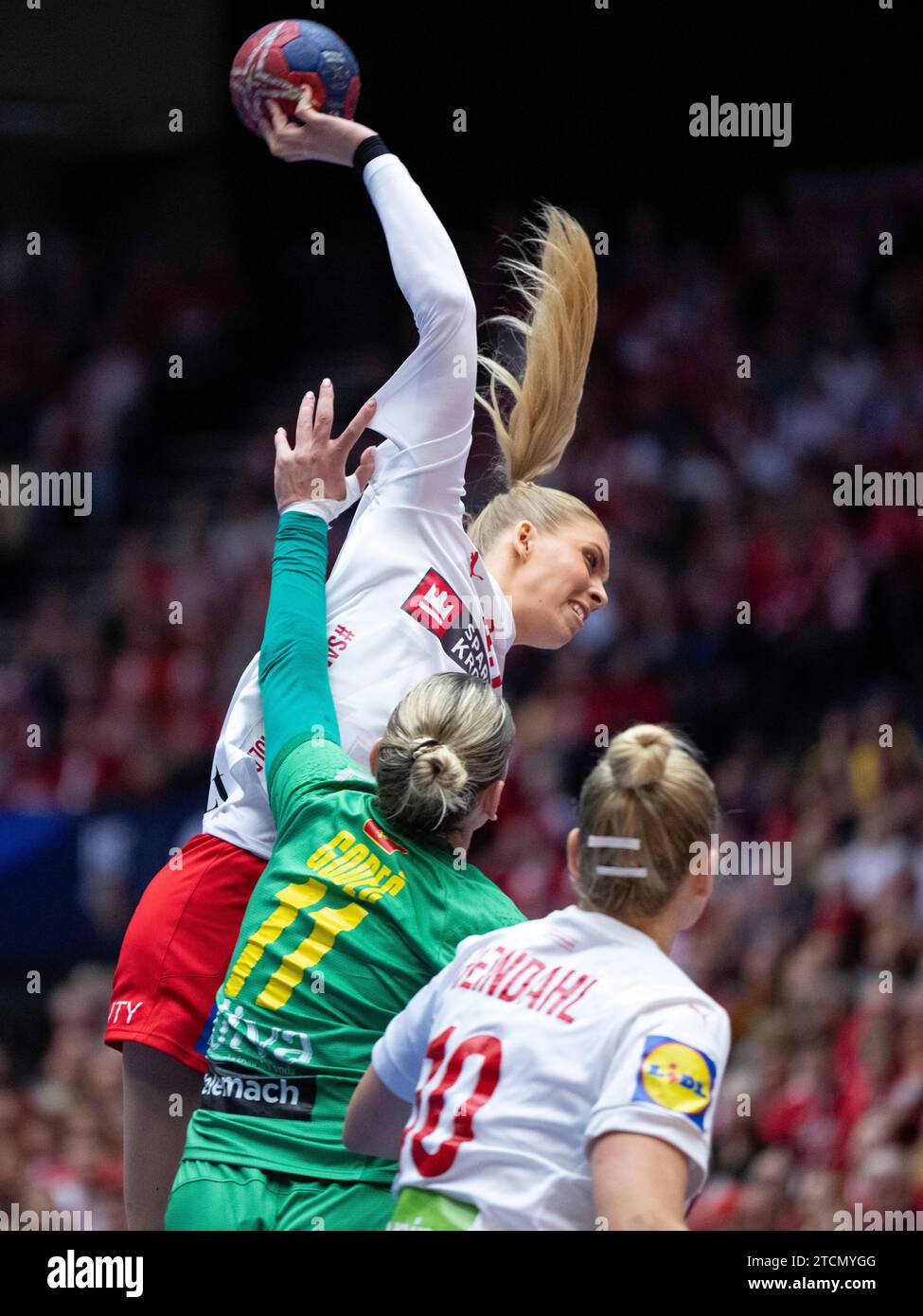Herning, Denmark. 13th Dec, 2023. Julie Scaglione of Denmark in action
