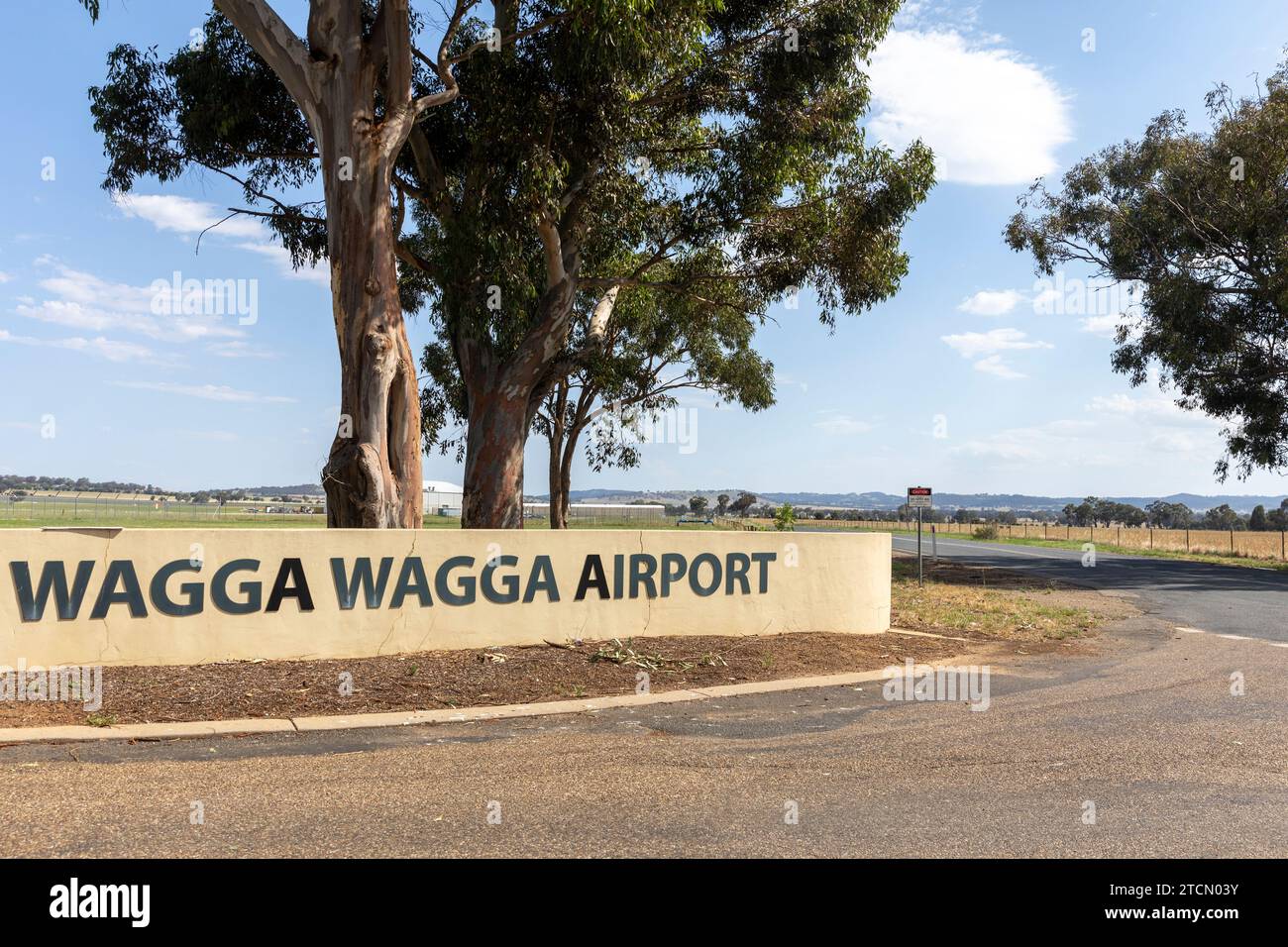 Wagga Wagga regional airport in New South Wales Australia both Qantas and Rex airlines fly to Wagga Wagga ,NSW,Australia Stock Photo