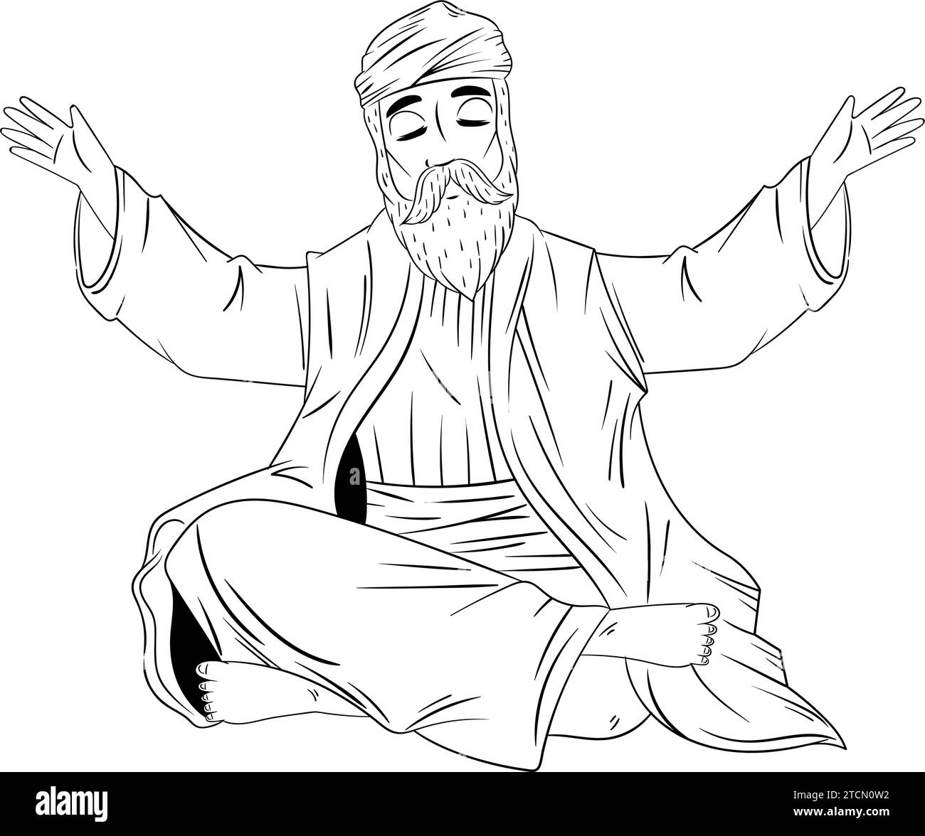 guru nanak jayanti sikh celebration Stock Vector