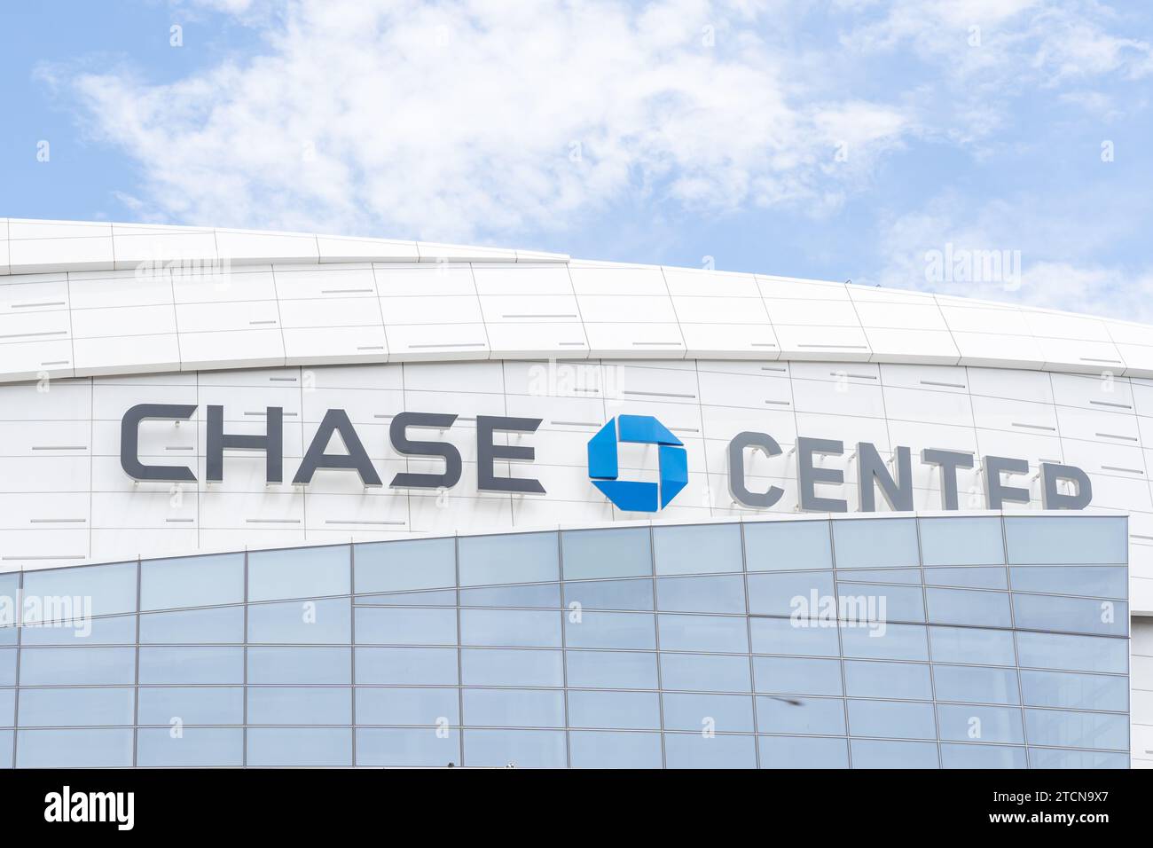 Chase Center in San Francisco, California, June 6, 2023. Chase Center is an indoor arena in the Mission Bay neighborhood of San Francisco. Stock Photo
