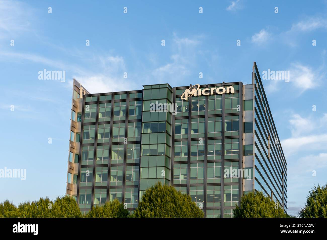 Micron office building in San Jose, California, USA Stock Photo