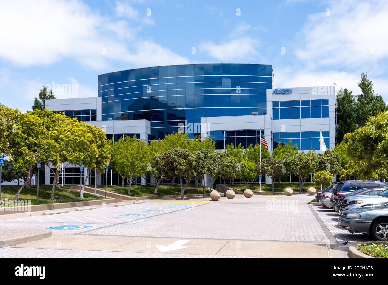 Amgen corporate office in South San Francisco, CA, USA Stock Photo