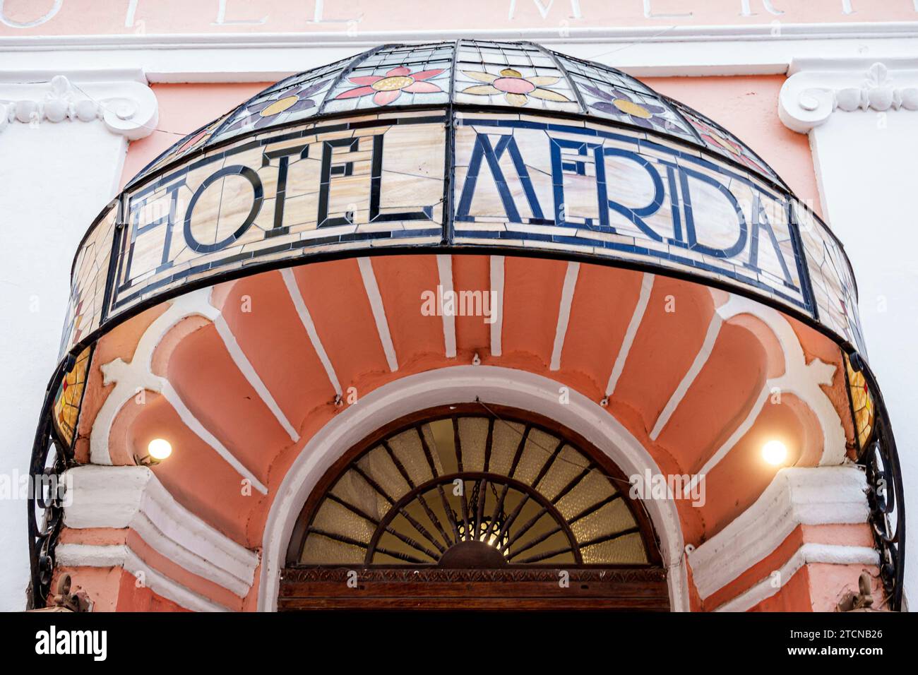 Hotel merida stained glass awning marquee hires stock photography and