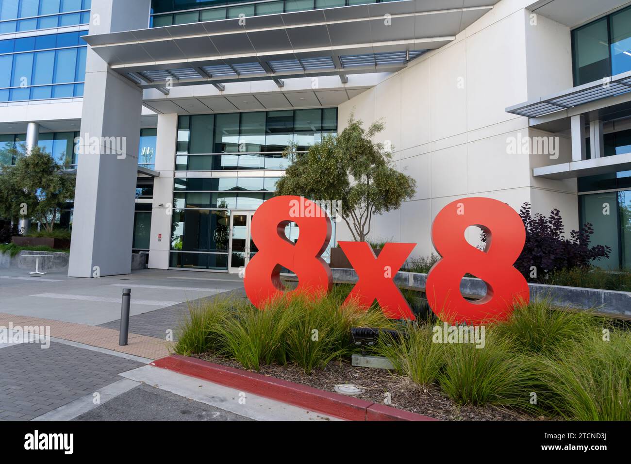 8x8 Inc. headquarters in Campbell, CA, USA Stock Photo