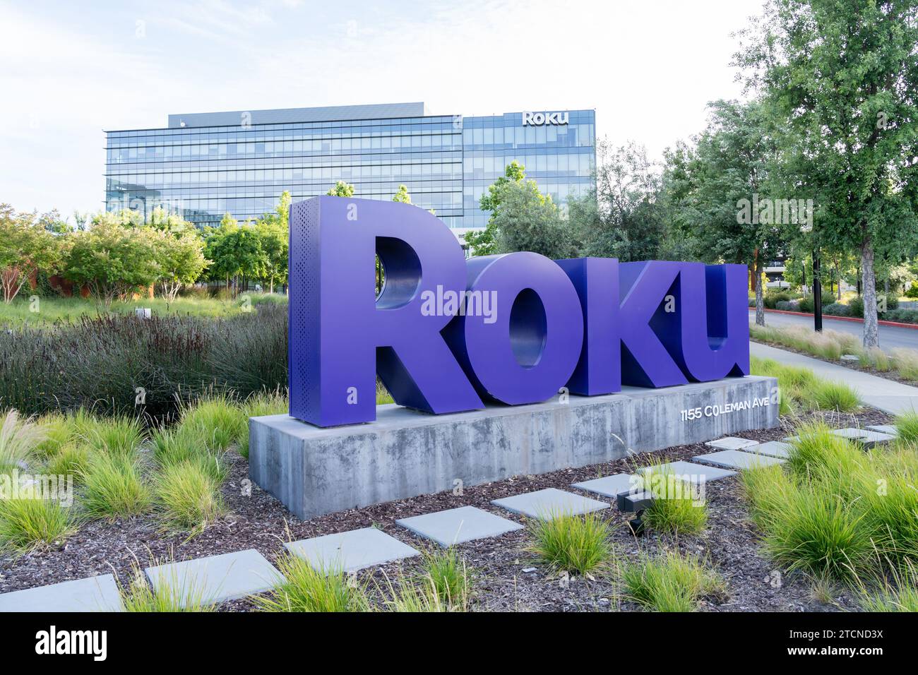 Roku headquarters in San Jose, California, USA Stock Photo