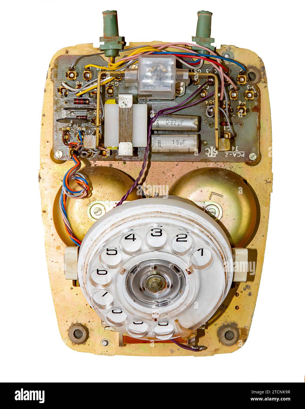 The Inside of a Rotary Phone from 1969 : r/mildlyinteresting