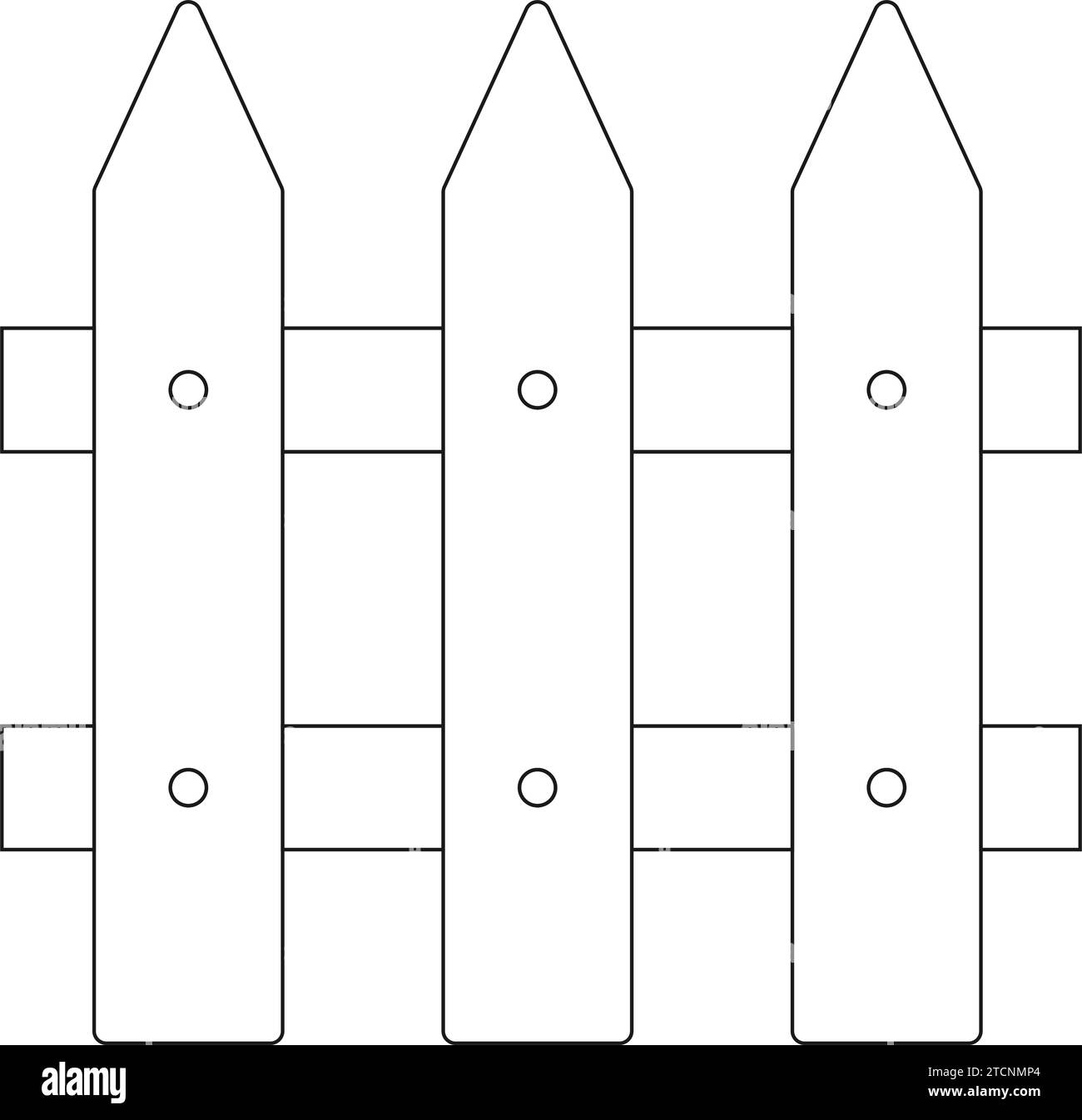 white-picket-fence-black-cut-out-stock-images-pictures-page-2-alamy