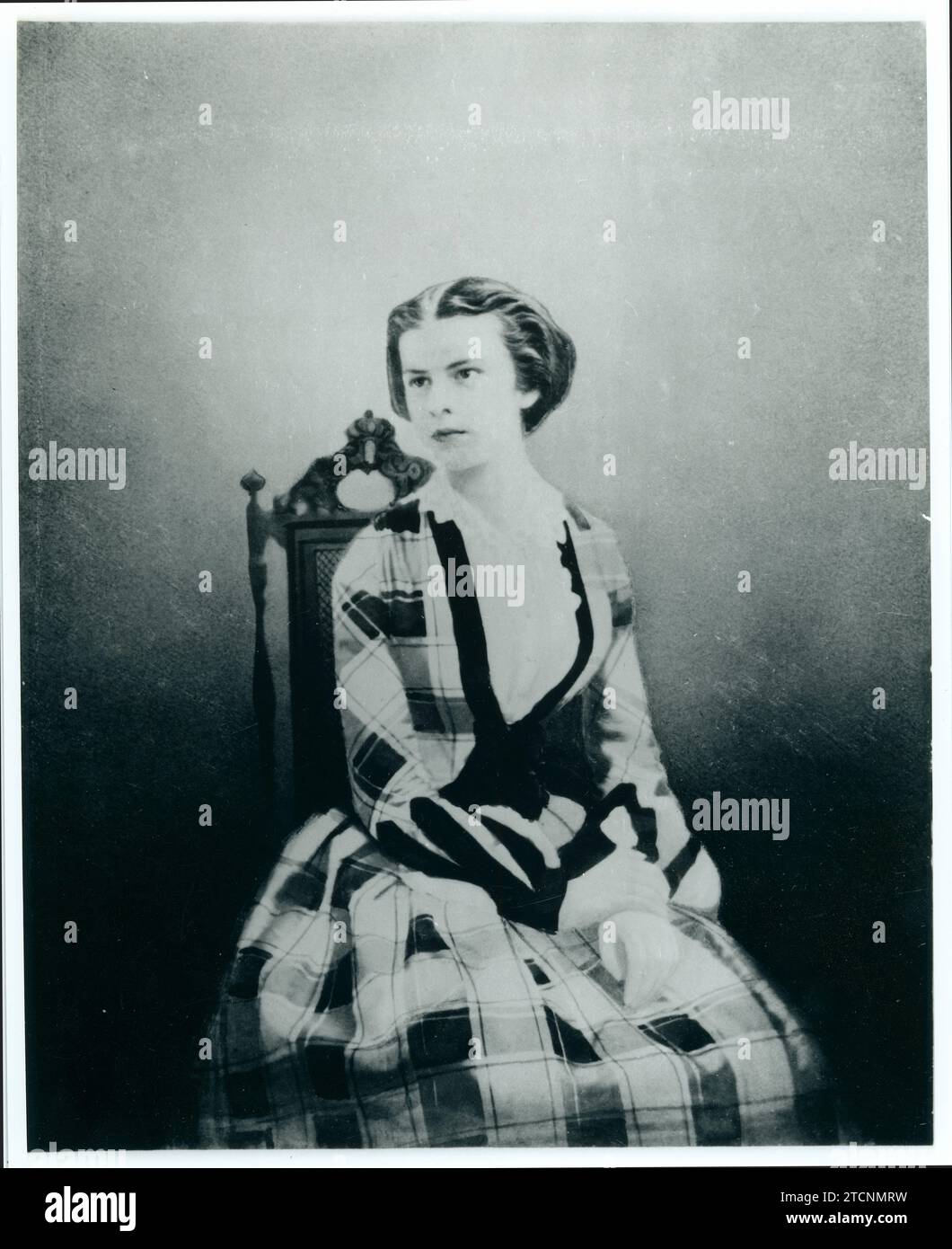 01/01/1852. Empress Elizabeth of Austria 'Sissi' at 15 years old. Credit: Album / Archivo ABC / Alois Locherer Stock Photo