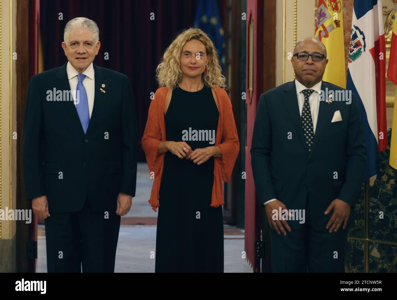 Madrid, 09/15/2022. Plenary Congress of Deputies. Institutional visit of the presidents of the Senate and the Chamber of Deputies of the Dominican Republic, Eduardo Estrella and Alfredo Pacheco to the president of Congress, Meritxell Batet. Photo: Jaime García. ARCHDC. Credit: Album / Archivo ABC / Jaime García Stock Photo