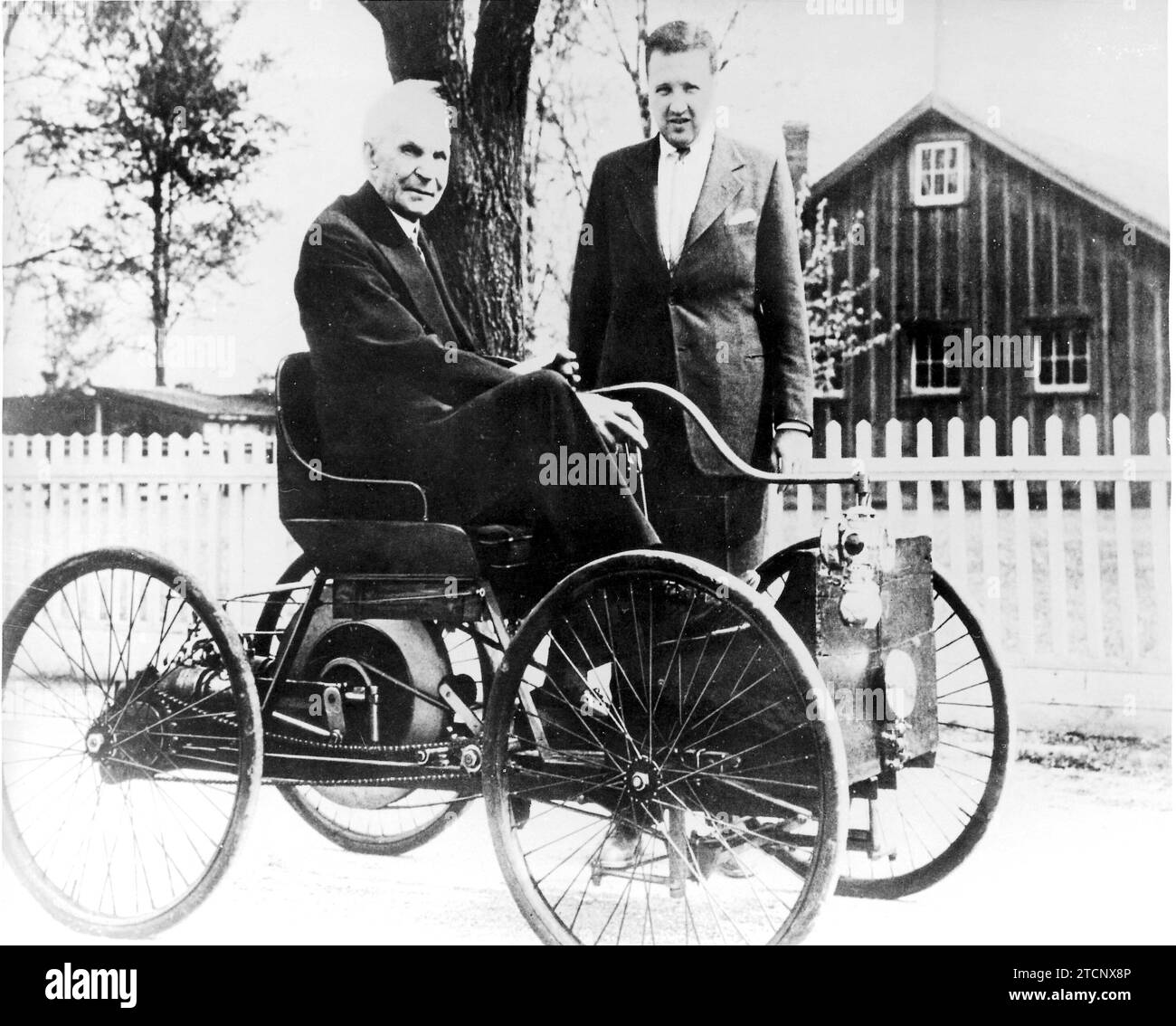 June 1946. June 1946. Henry Ford, with his grandson Henry Ford II, in ...