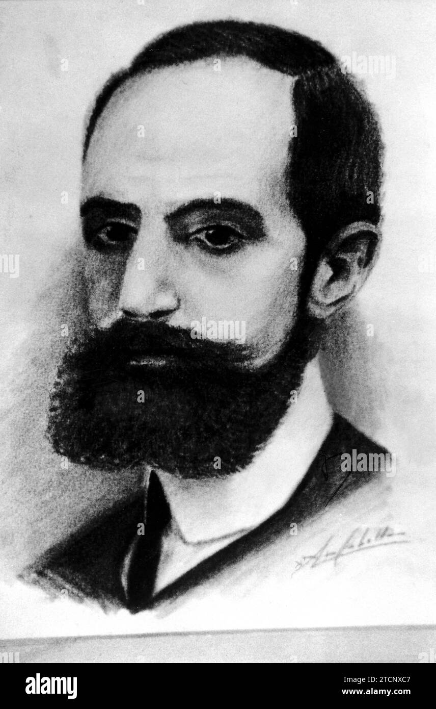 01/01/1902. Portrait of Carlos Pedrós, first president of Real Madrid