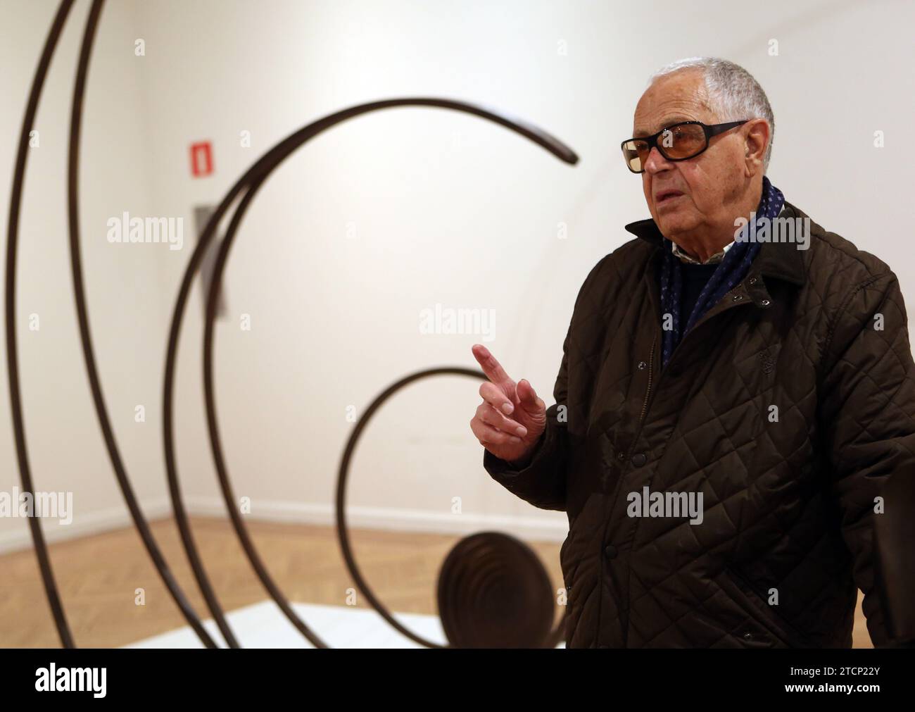 madrid, 10-24-2013.-interview with sculptor martin chirino--photo ernesto acute.archdc. Credit: Album / Archivo ABC / Ernesto Agudo Stock Photo