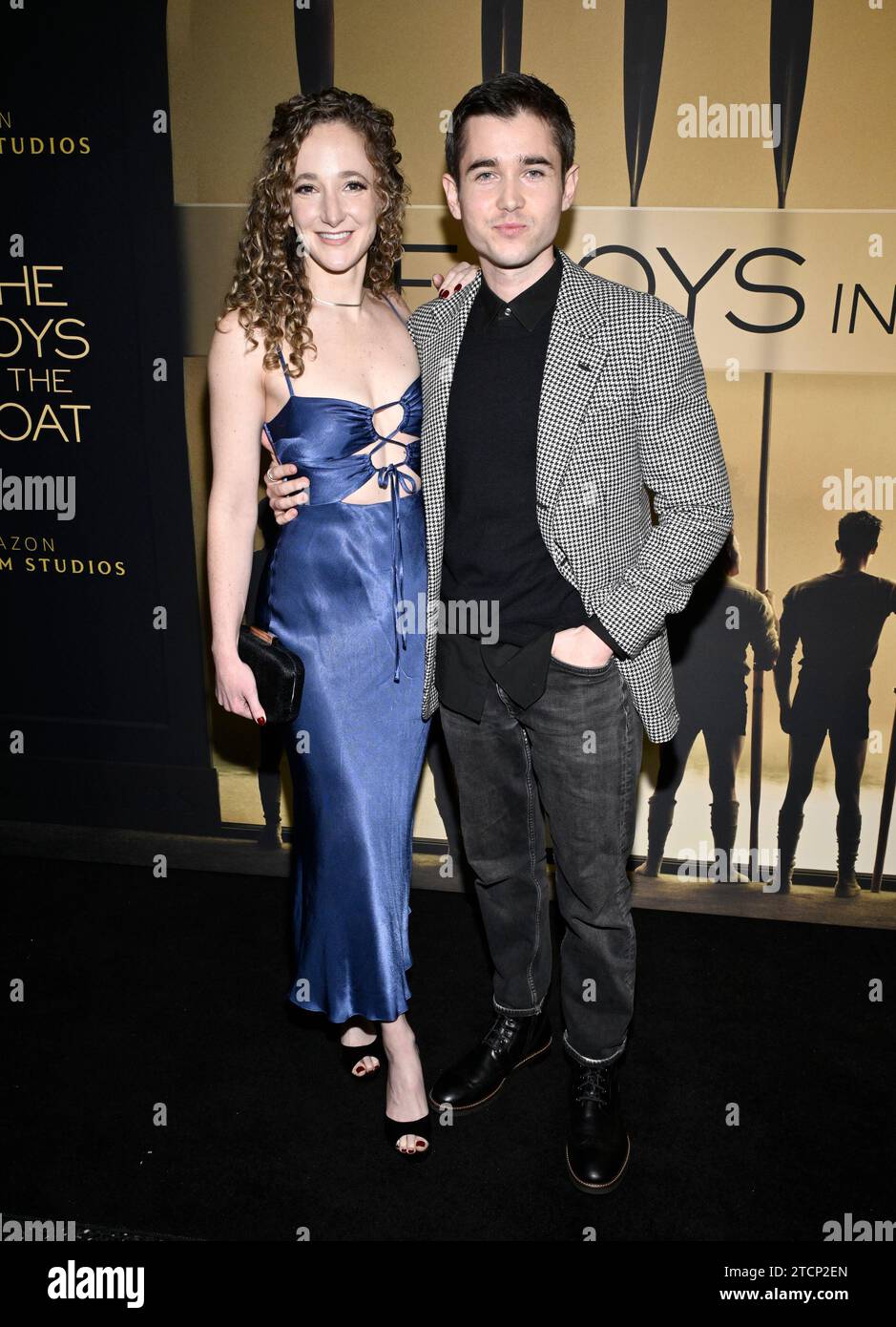 Luke Slattery, right, and wife Lane attend a special screening of “The