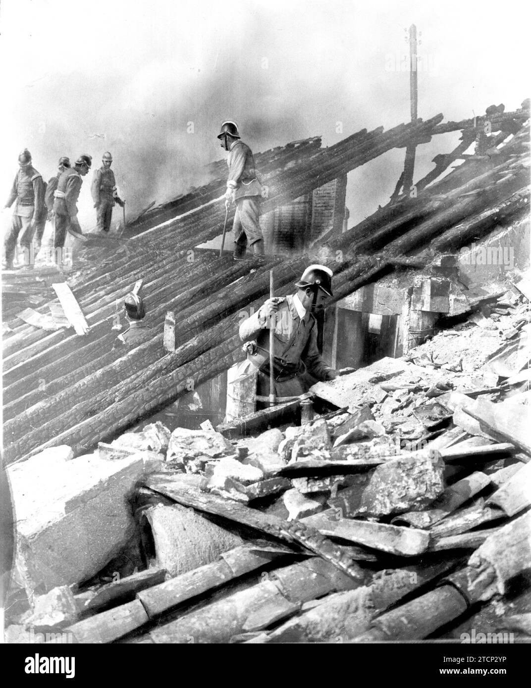 07/04/1912. Yesterday's fire in Madrid. Appearance of the house on 37
