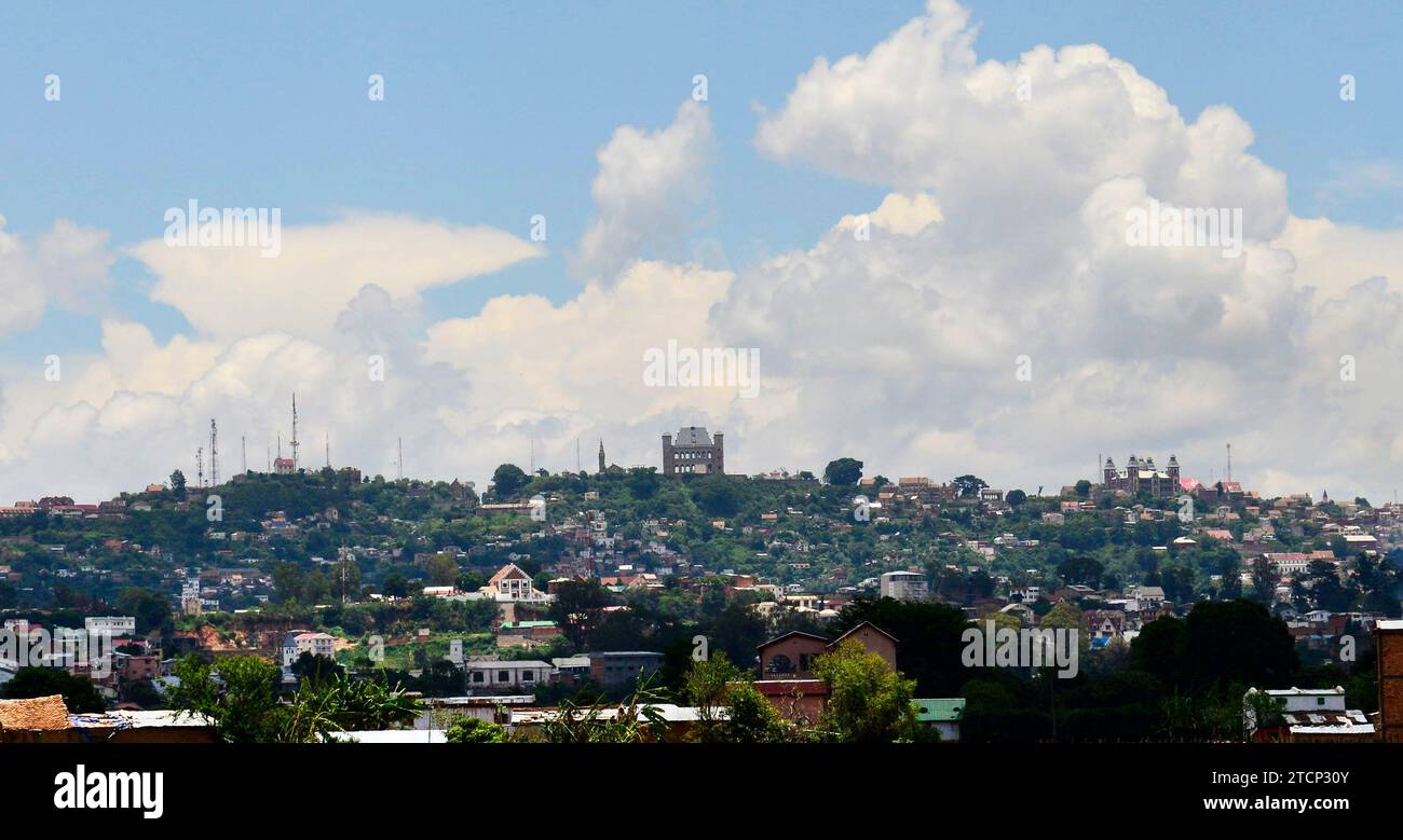 A view of the Rova Royal palace in Antananarivo, Madagascar. Stock Photo