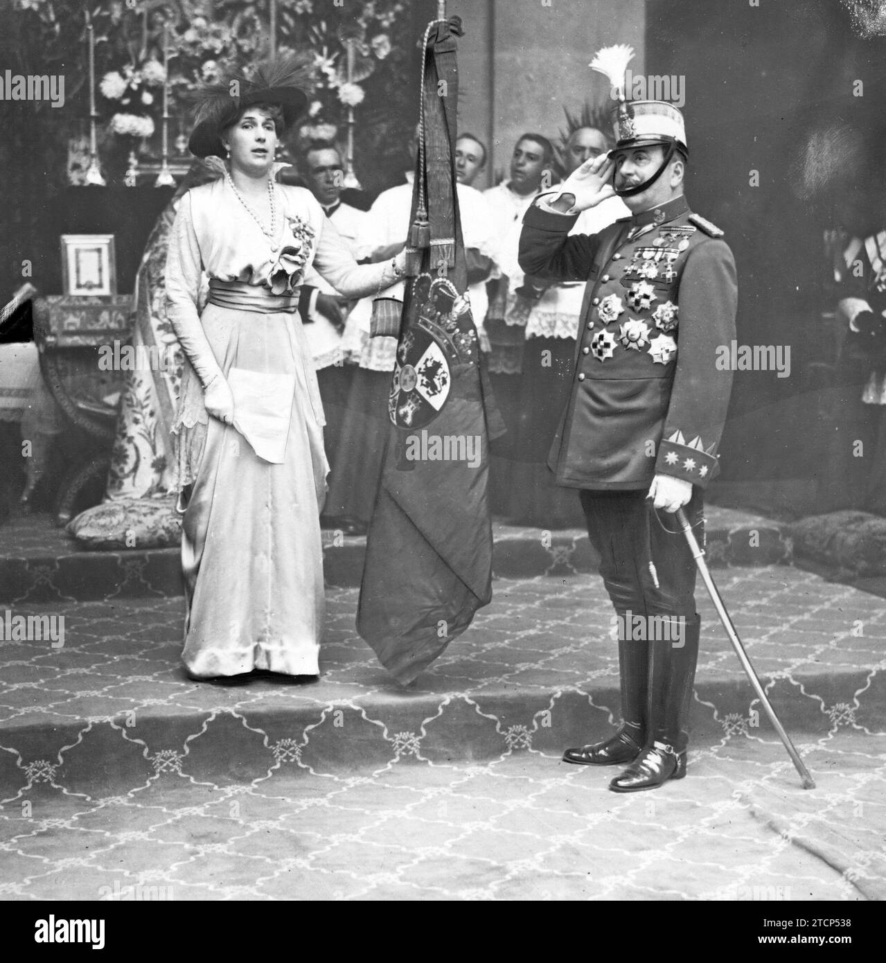 06/25/1915. Yesterday's solemnity in Toledo. HM Queen Victoria Eugenia