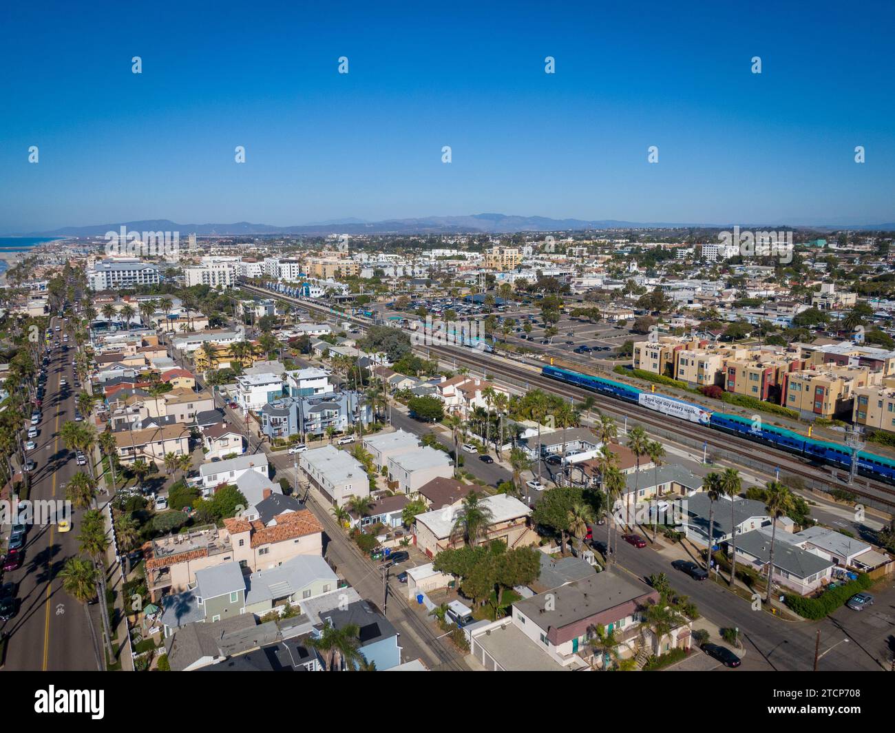stock drone images of oceanside and carlsbad california Stock Photo Alamy